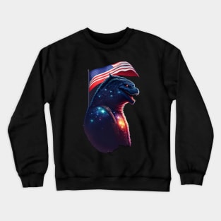 Godzilla Flag Fusion :Flagzilla Crewneck Sweatshirt